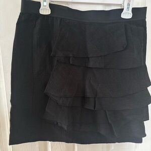 Banana Republic Black Asymmetrical Skirt – Size 8